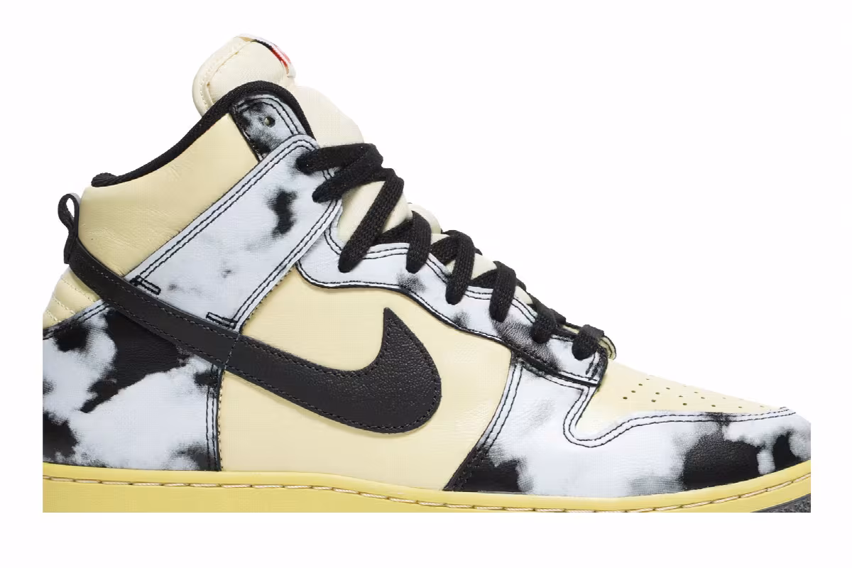 Nike Dunk High 1985 Black Acid Wash, view 3