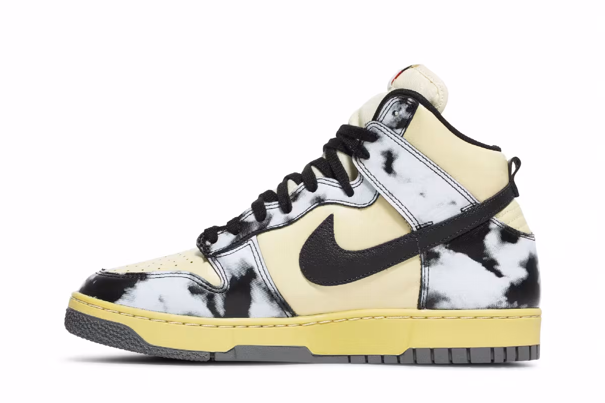 Nike Dunk High 1985 Black Acid Wash, view 4