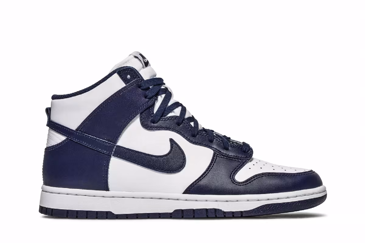Nike Dunk High Midnight Navy, view 2