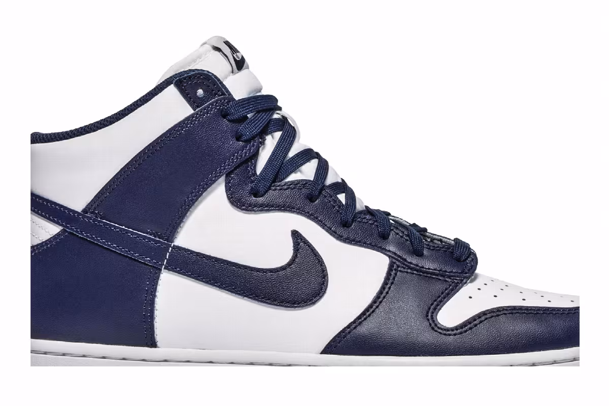 Nike Dunk High Midnight Navy, view 3