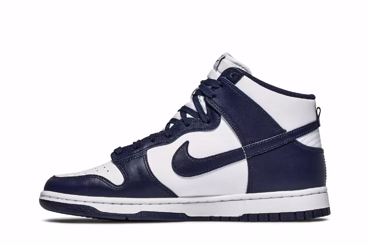 Nike Dunk High Midnight Navy, view 4