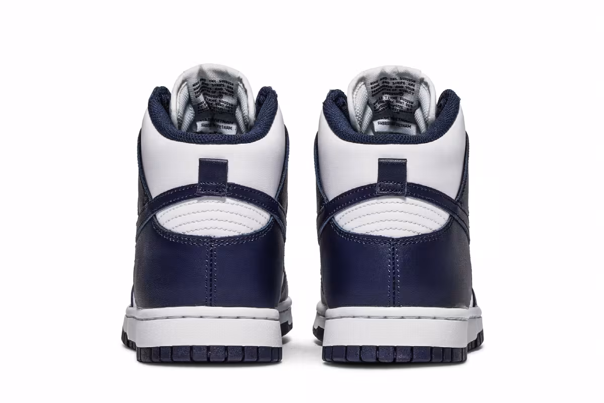 Nike Dunk High Midnight Navy, view 7