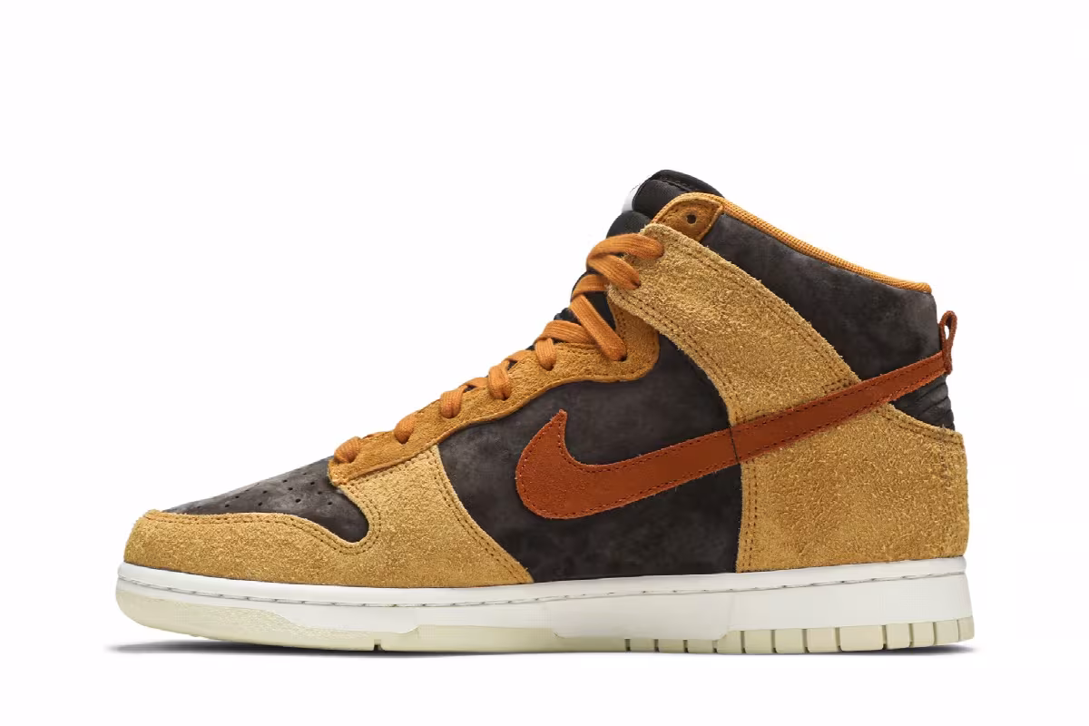 Nike Dunk High Premium Dark Curry, view 4