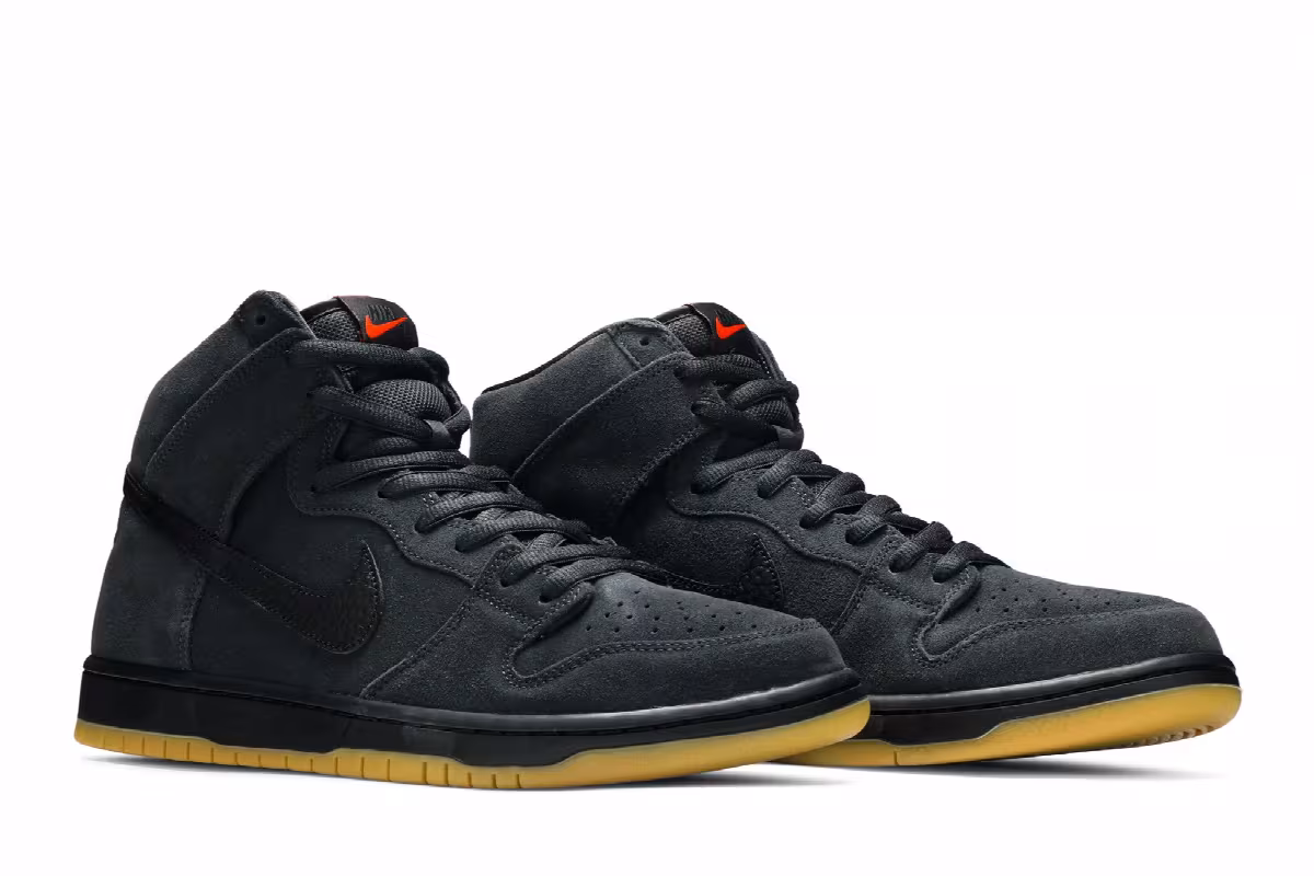 Nike Dunk High Pro ISO SB Orange Label - Dark Smoke Grey, view 9
