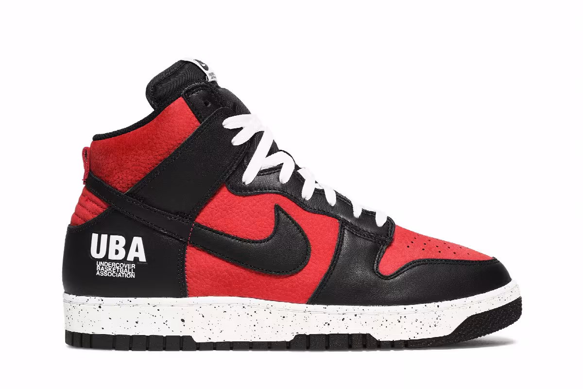 Undercover x Nike Dunk High 1985 UBA, view 2