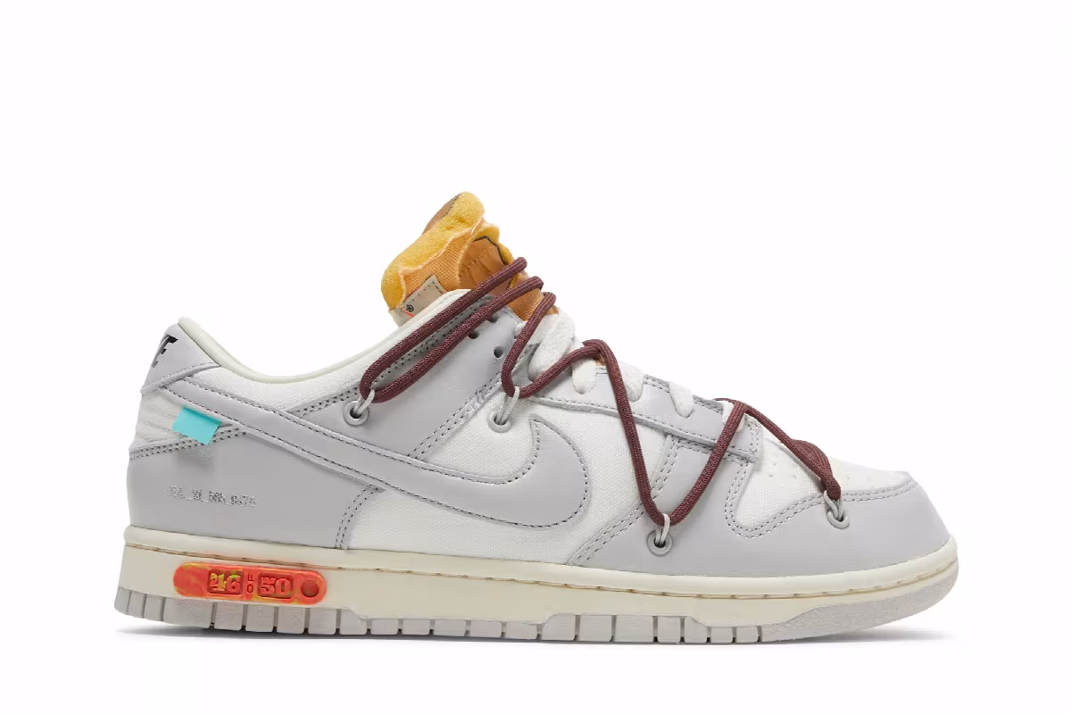 Off-White x Nike Dunk Low Lot 46 of 50, view 2