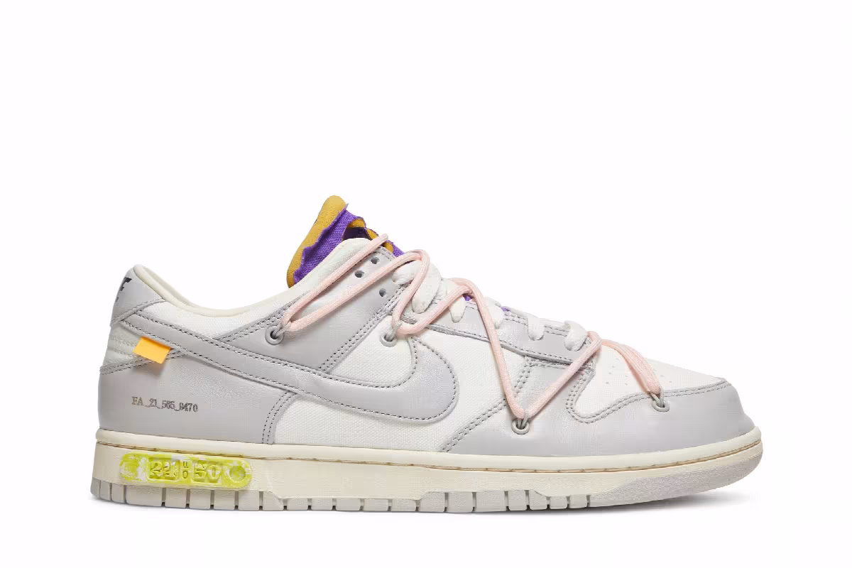 Off-White x Nike Dunk Low Lot 24 of 50, view 2