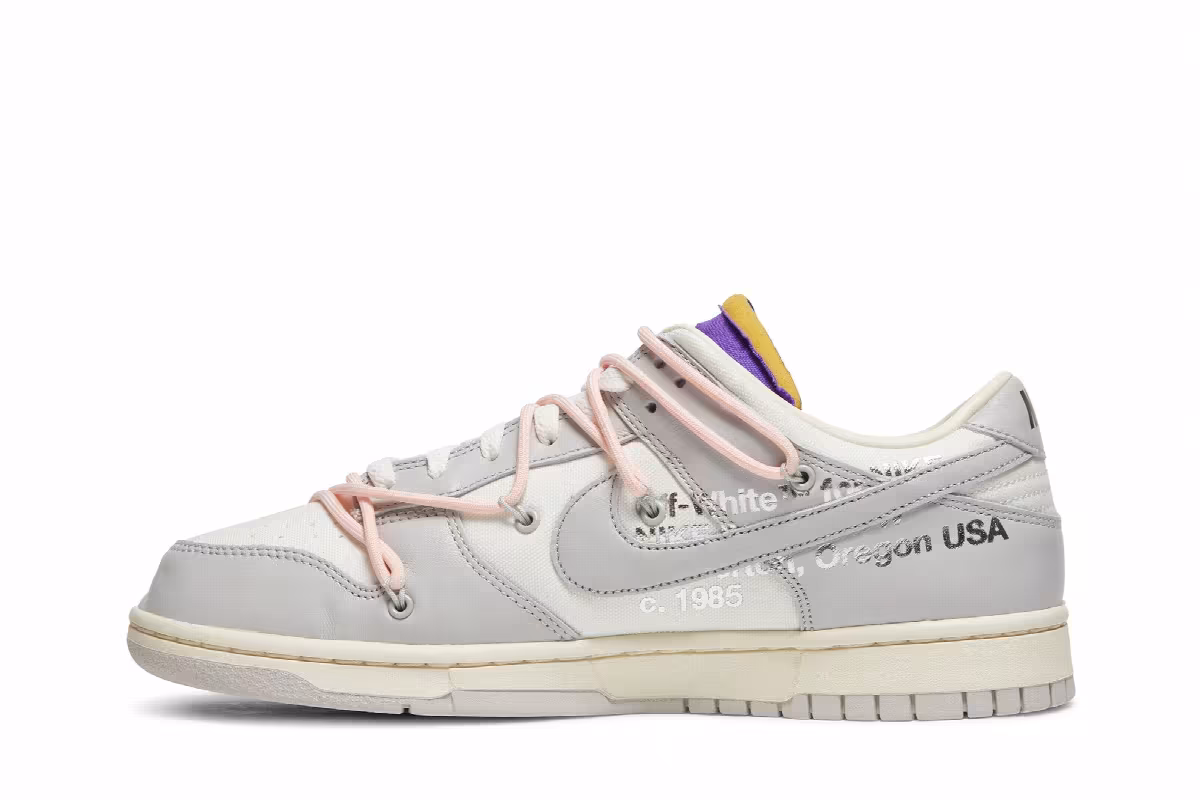 Off-White x Nike Dunk Low Lot 24 of 50, view 4
