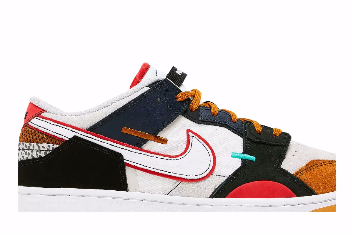 Nike Dunk Low Scrap Premium University Red, view 3