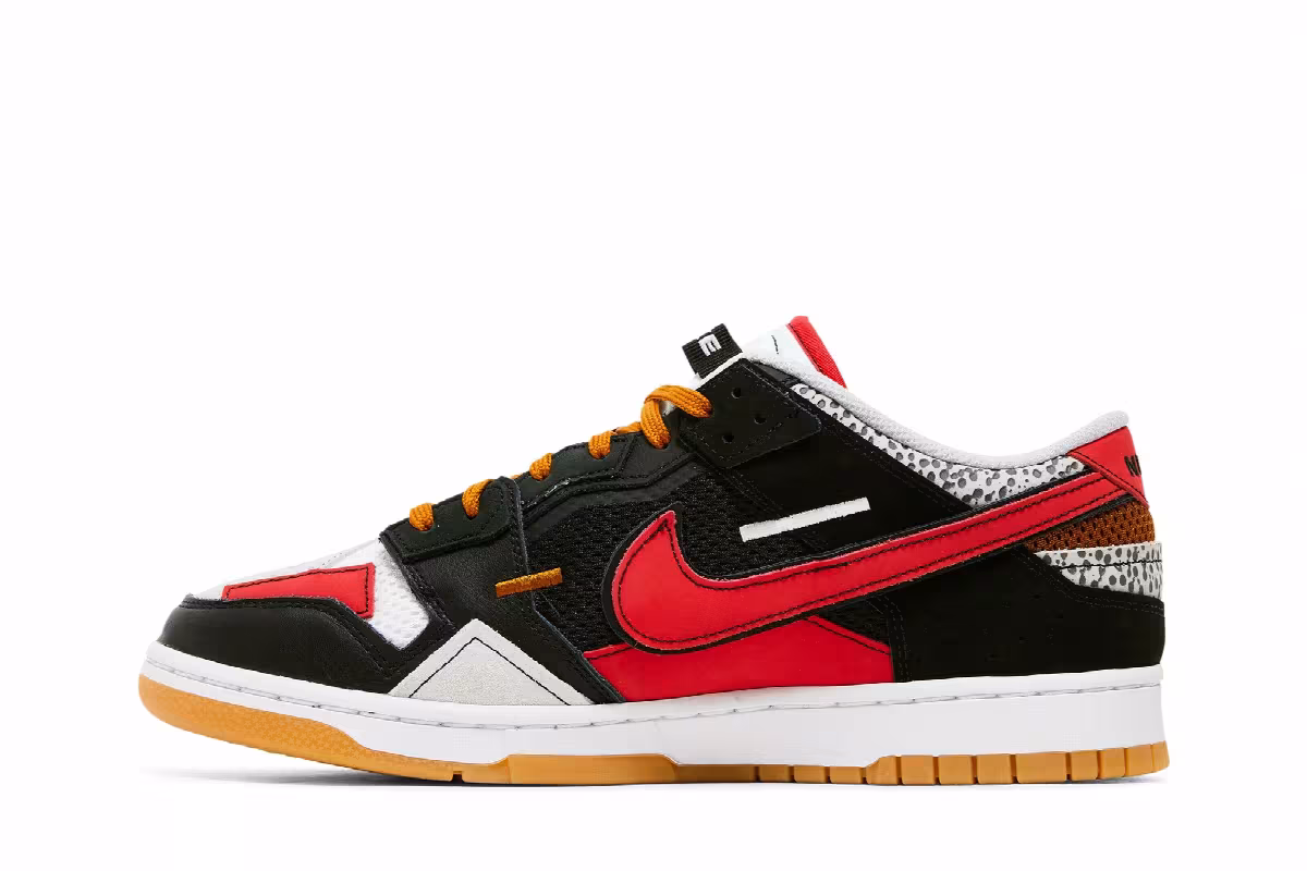 Nike Dunk Low Scrap Premium University Red, view 4