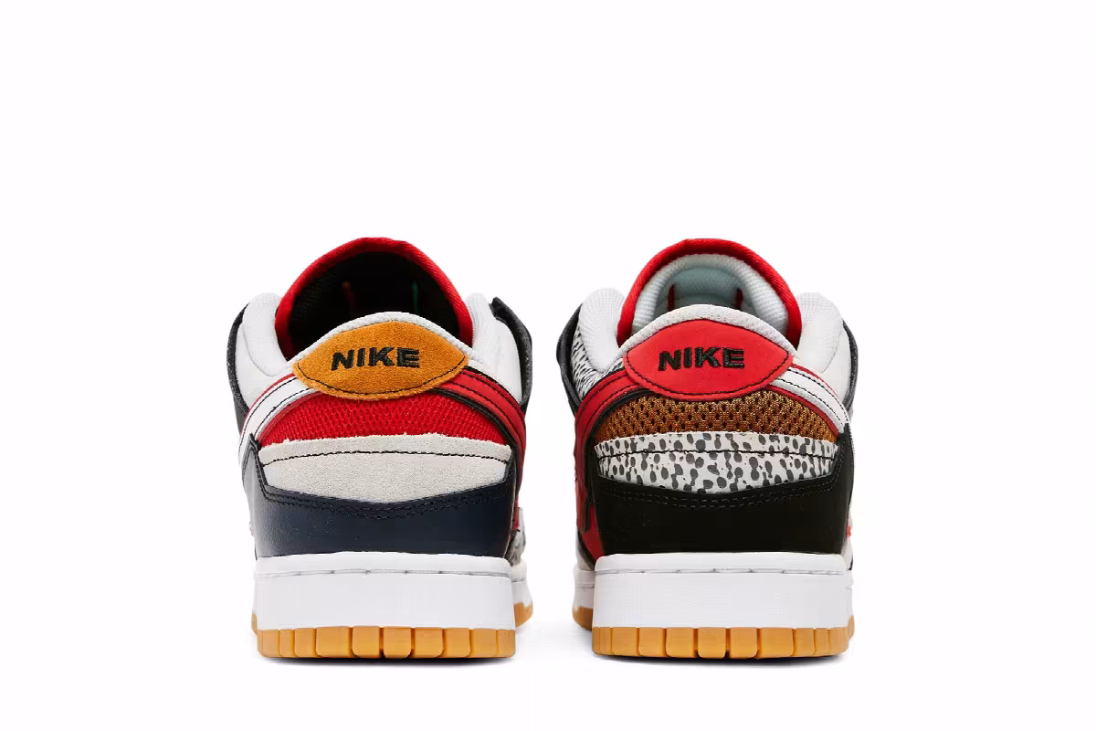 Nike Dunk Low Scrap Premium University Red, view 7