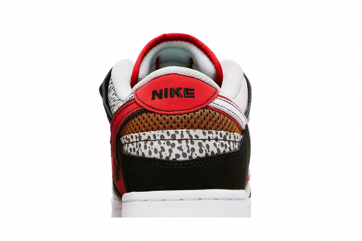 Nike Dunk Low Scrap Premium University Red, view 8