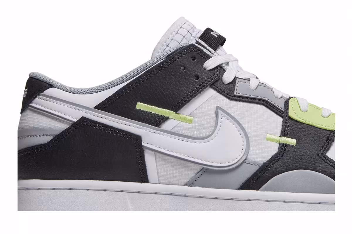 Nike Dunk Scrap Wolf Grey Light Lemon Twist, view 3