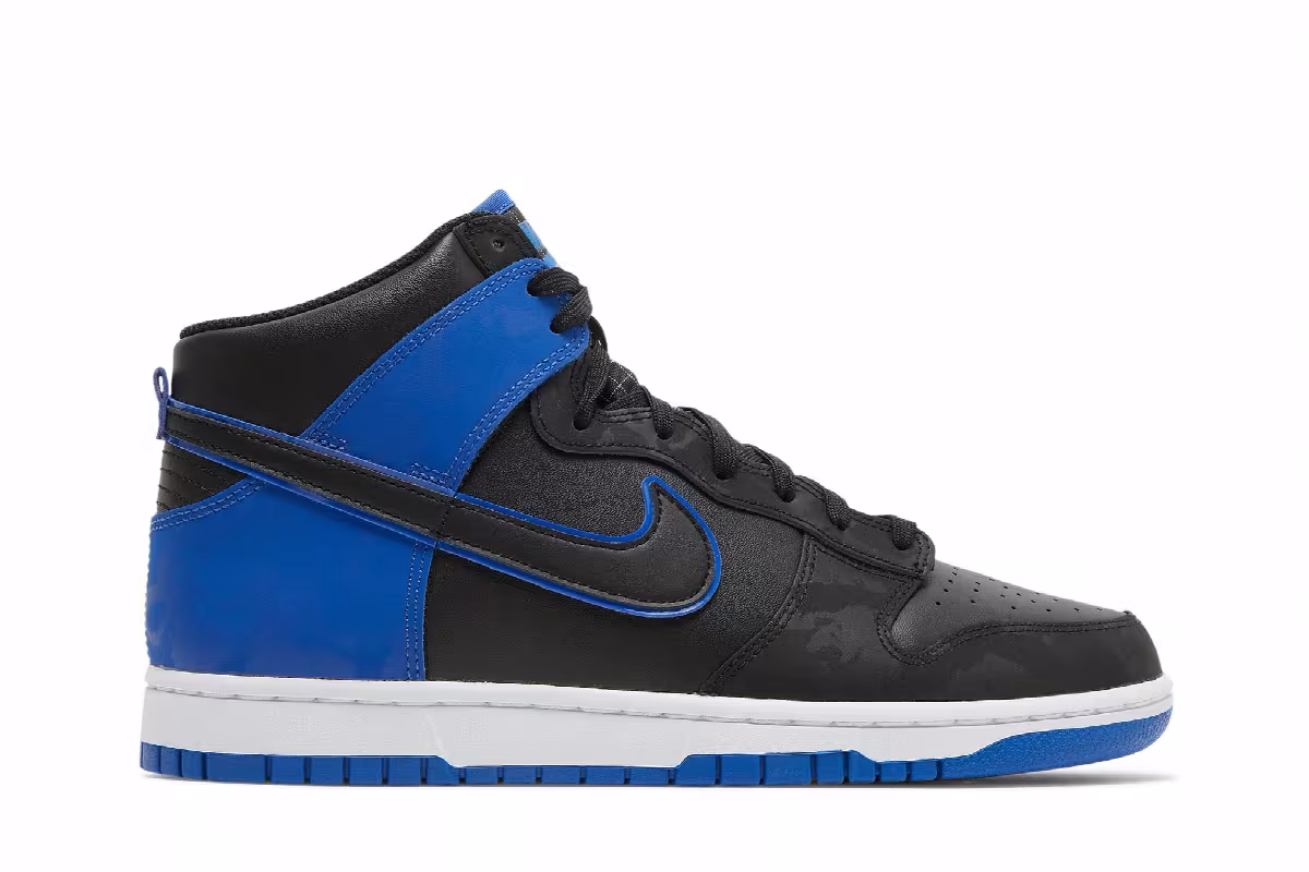 Nike Dunk High SE Hyper Royal Camo, view 2