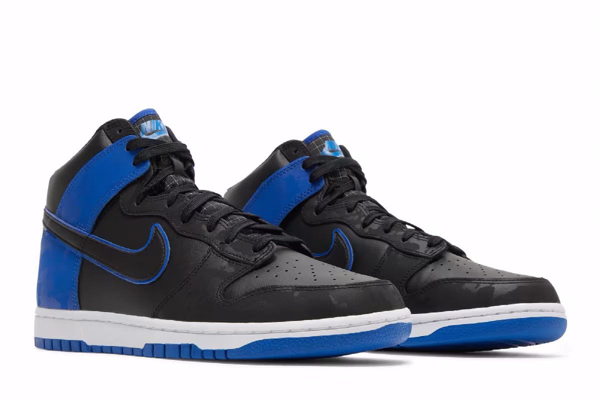 Nike Dunk High SE Hyper Royal Camo, view 9