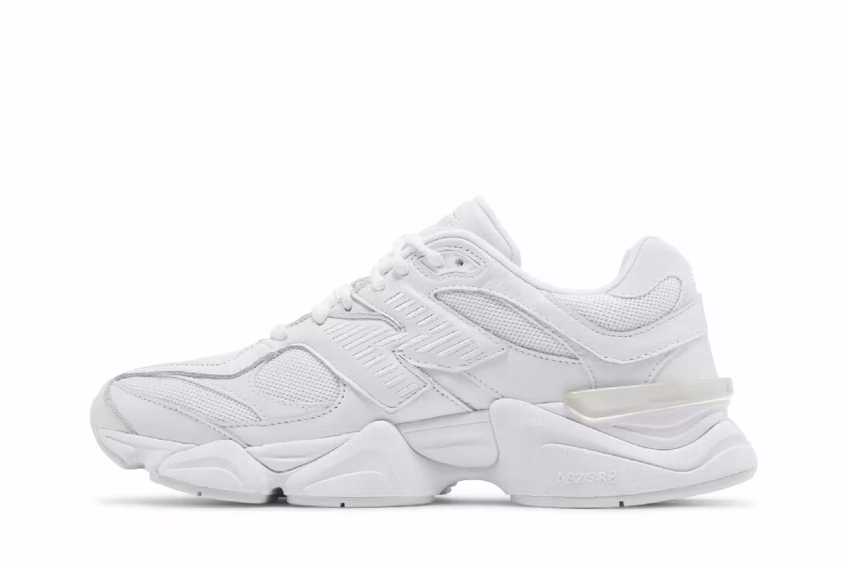New Balance 9060 Triple White, view 4