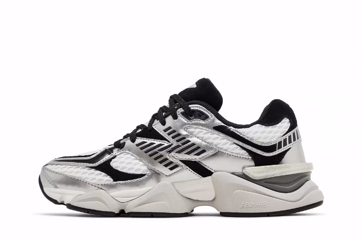 Shoe Palace x New Balance 9060 Metallic, view 4