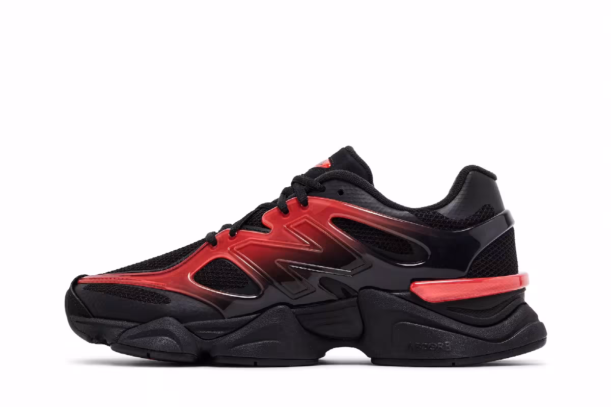 New Balance 9060 X Black Red, view 4