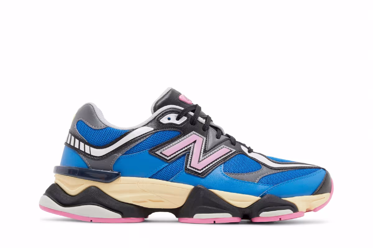 New Balance 9060 Blue Oasis Real Pink, view 2