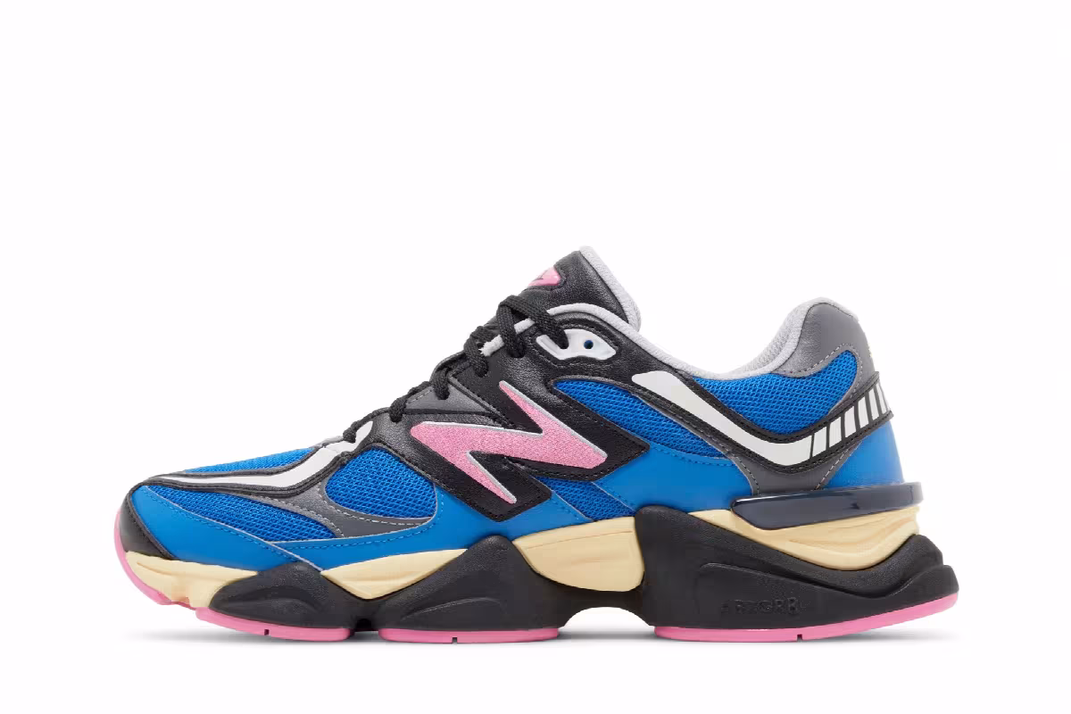 New Balance 9060 Blue Oasis Real Pink, view 4