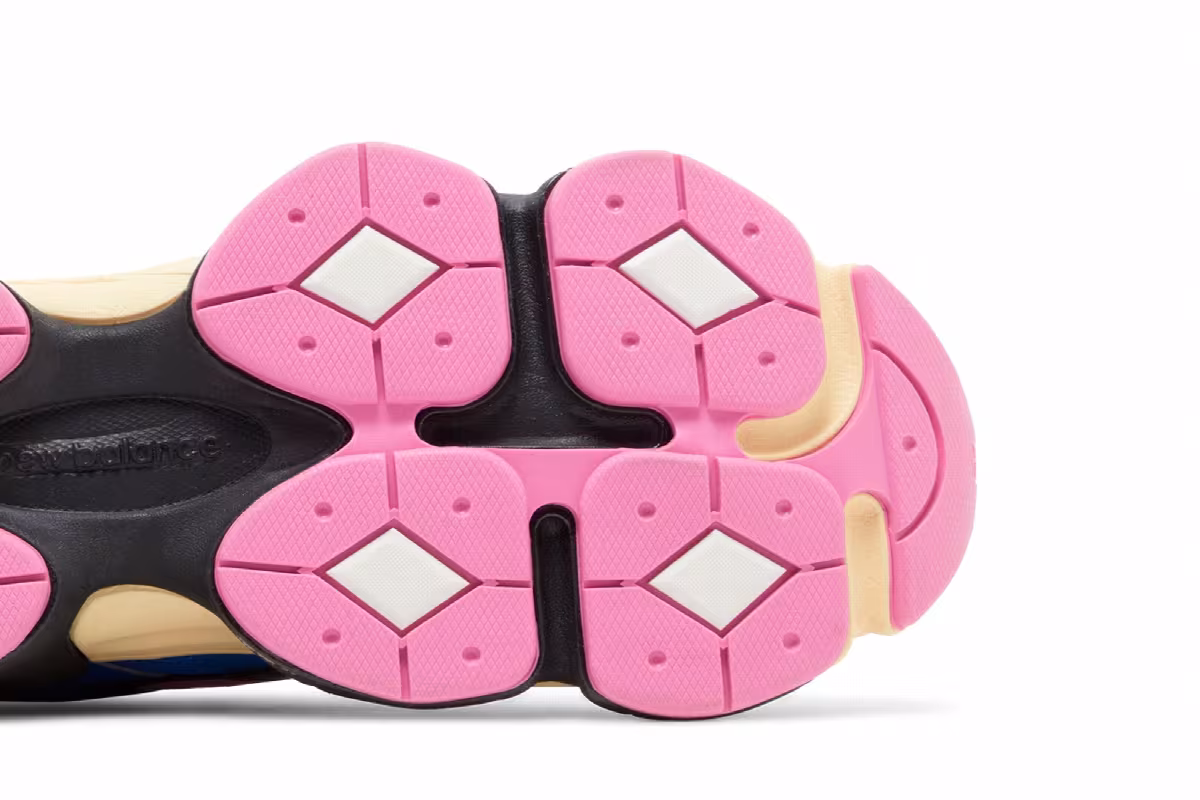 New Balance 9060 Blue Oasis Real Pink, view 6