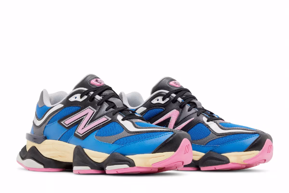New Balance 9060 Blue Oasis Real Pink, view 9