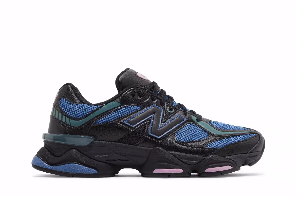 New Balance 9060 Black Blue Agate, view 2