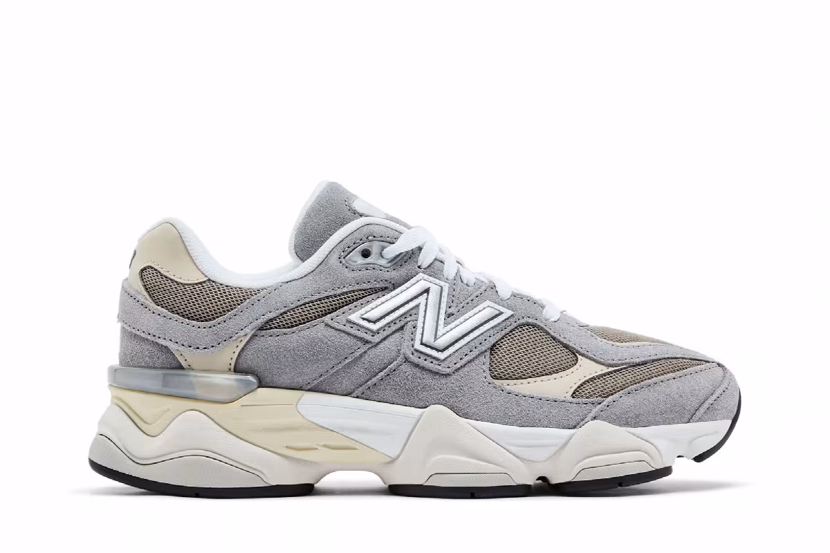 New Balance 9060 Big Kid Slate Grey Timberwolf, view 2