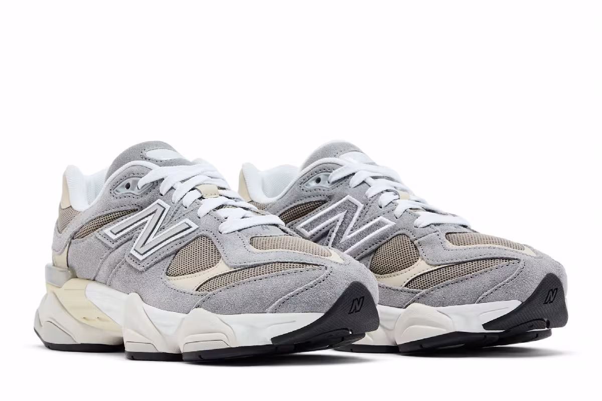 New Balance 9060 Big Kid Slate Grey Timberwolf, view 9