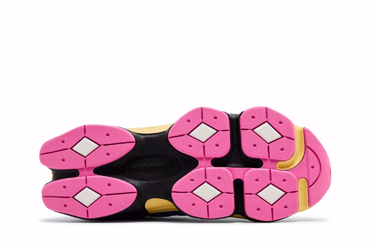 New Balance 9060 Big Kid Blue Oasis Real Pink, view 5