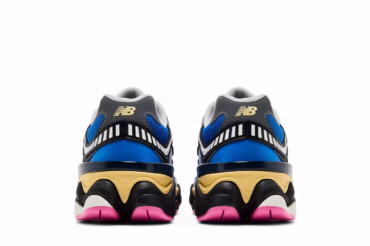 New Balance 9060 Big Kid Blue Oasis Real Pink, view 7