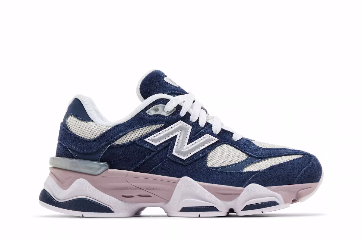 New Balance 9060 Big Kid Navy Ice Wine, view 2