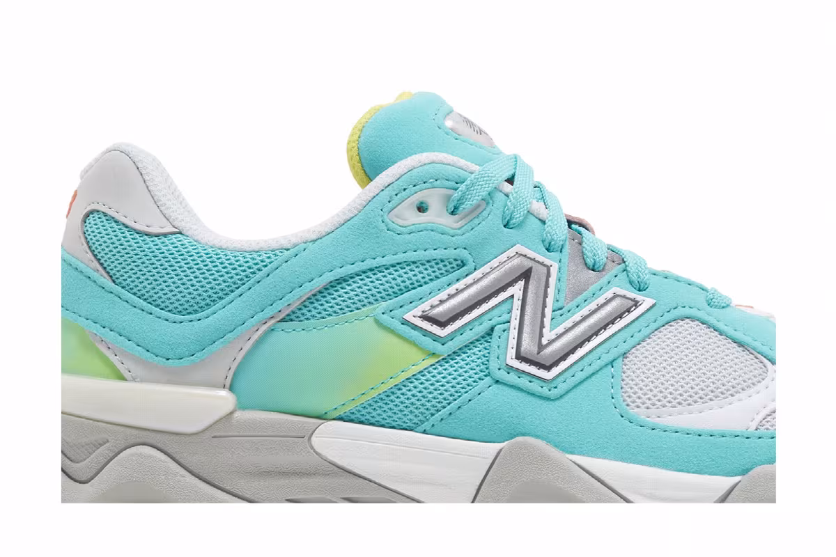 New Balance 9060 Big Kid Cyan Burst, view 3