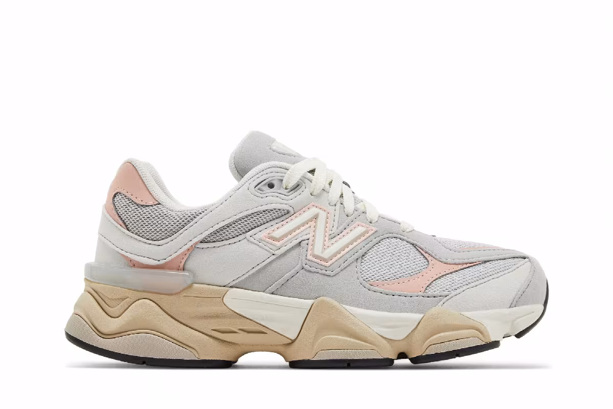 New Balance 9060 Big Kid Grey Matter Pink Haze, view 2