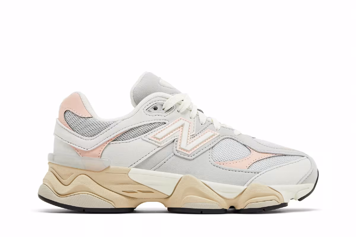 New Balance 9060 Big Kid Wide Grey Matter Pink Haze, view 2