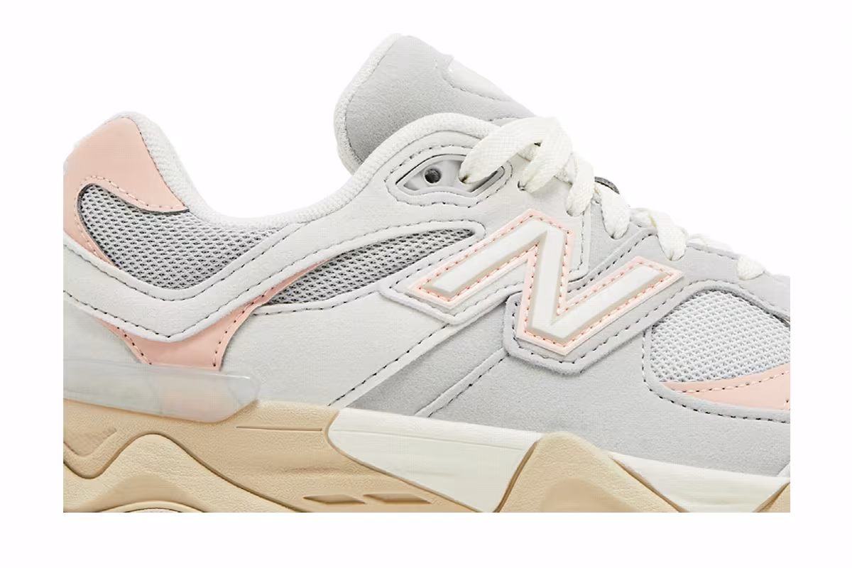 New Balance 9060 Big Kid Wide Grey Matter Pink Haze, view 3