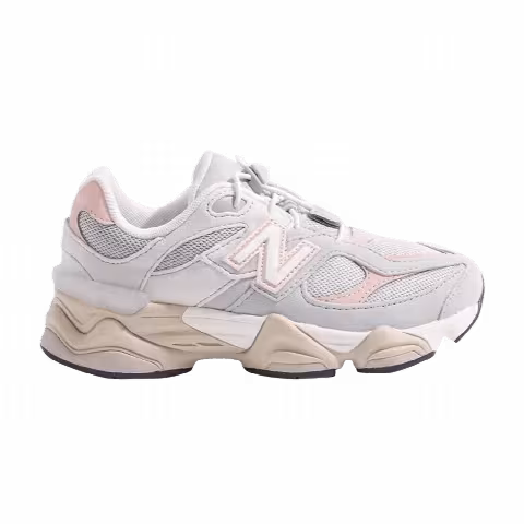 New Balance 9060 Little Kid Wide 'Grey Matter Pink Haze Lace Toggle'
