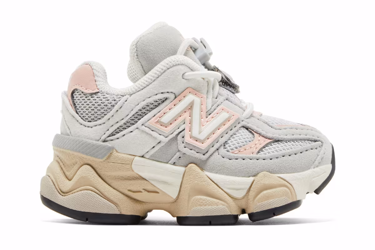 New Balance 9060 Toddler Grey Matter Pink Haze, view 2