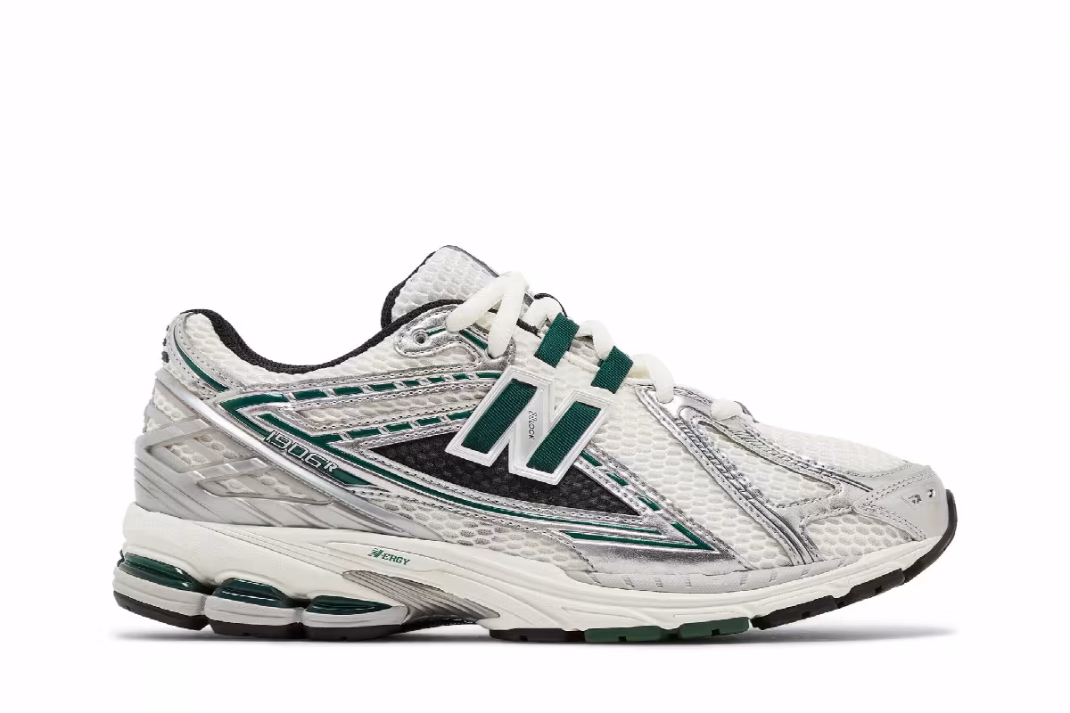 New Balance 1906R Silver Metallic Nightwatch Green, view 2