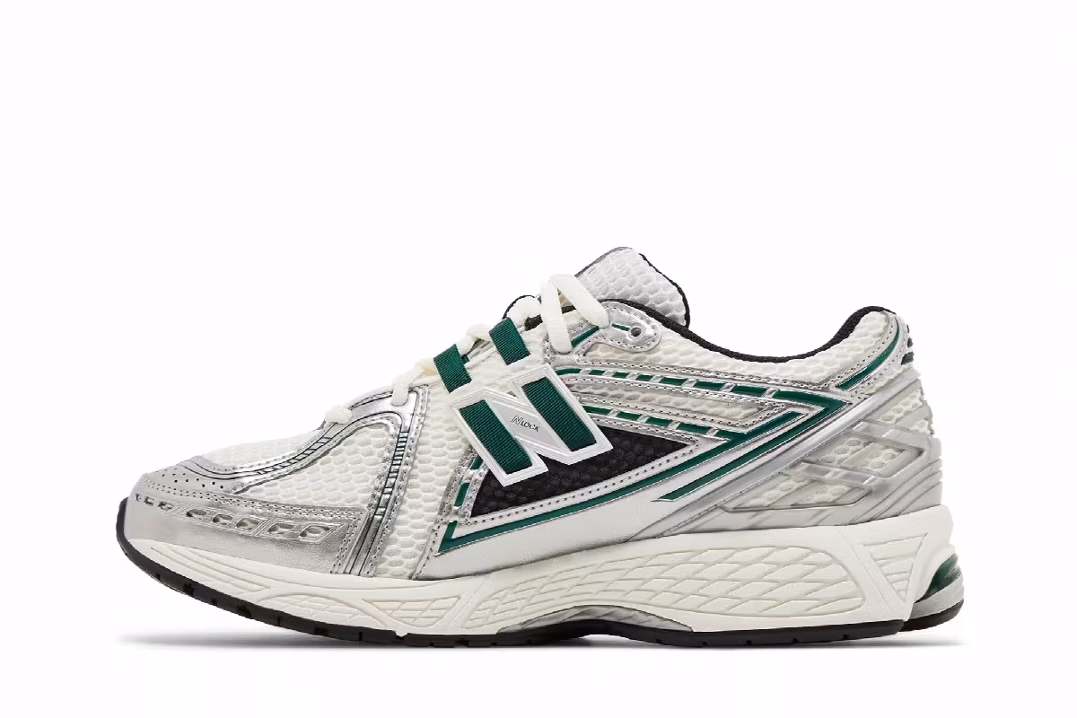New Balance 1906R Silver Metallic Nightwatch Green, view 4