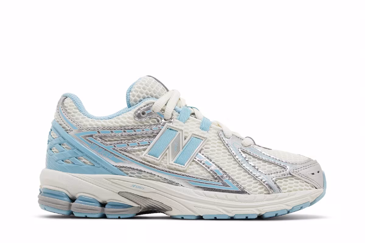New Balance 1906R Big Kid Silver Metallic Chrome Blue, view 2