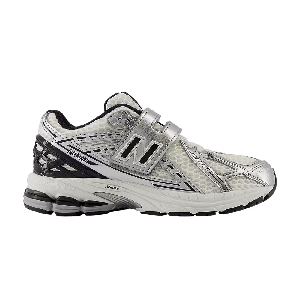 New Balance 1906R Hook & Loop Little Kid Wide Silver Metallic Black