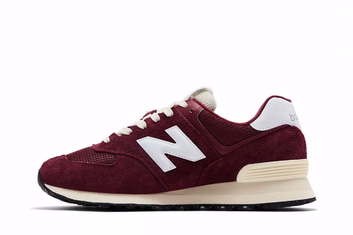 New Balance 574 Classic Crimson, view 4