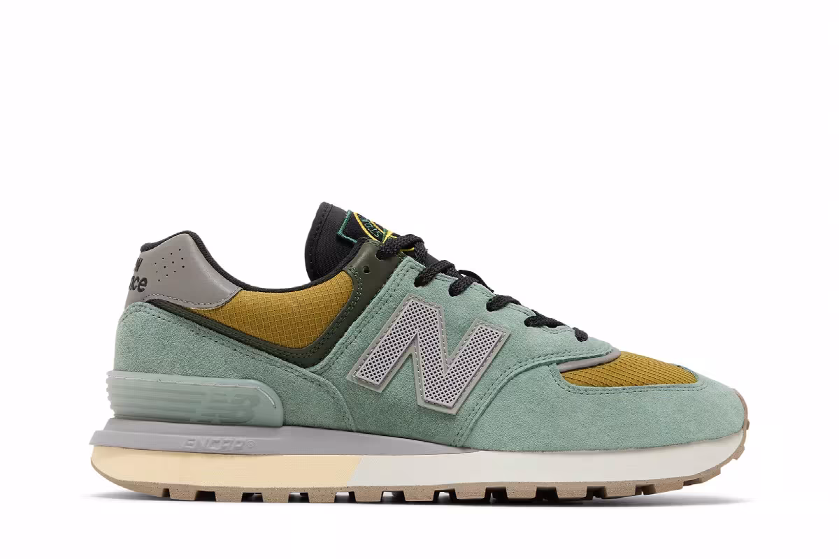 Stone Island x New Balance 574 Legacy Light Green, view 2