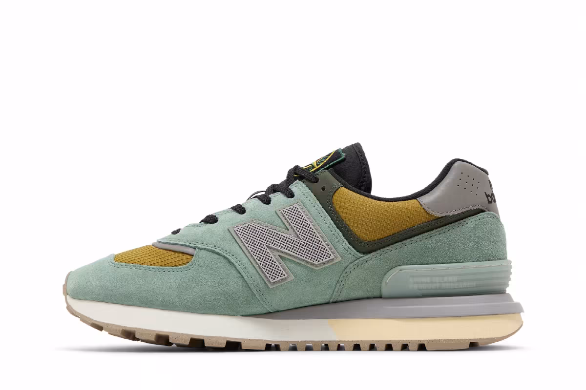 Stone Island x New Balance 574 Legacy Light Green, view 4