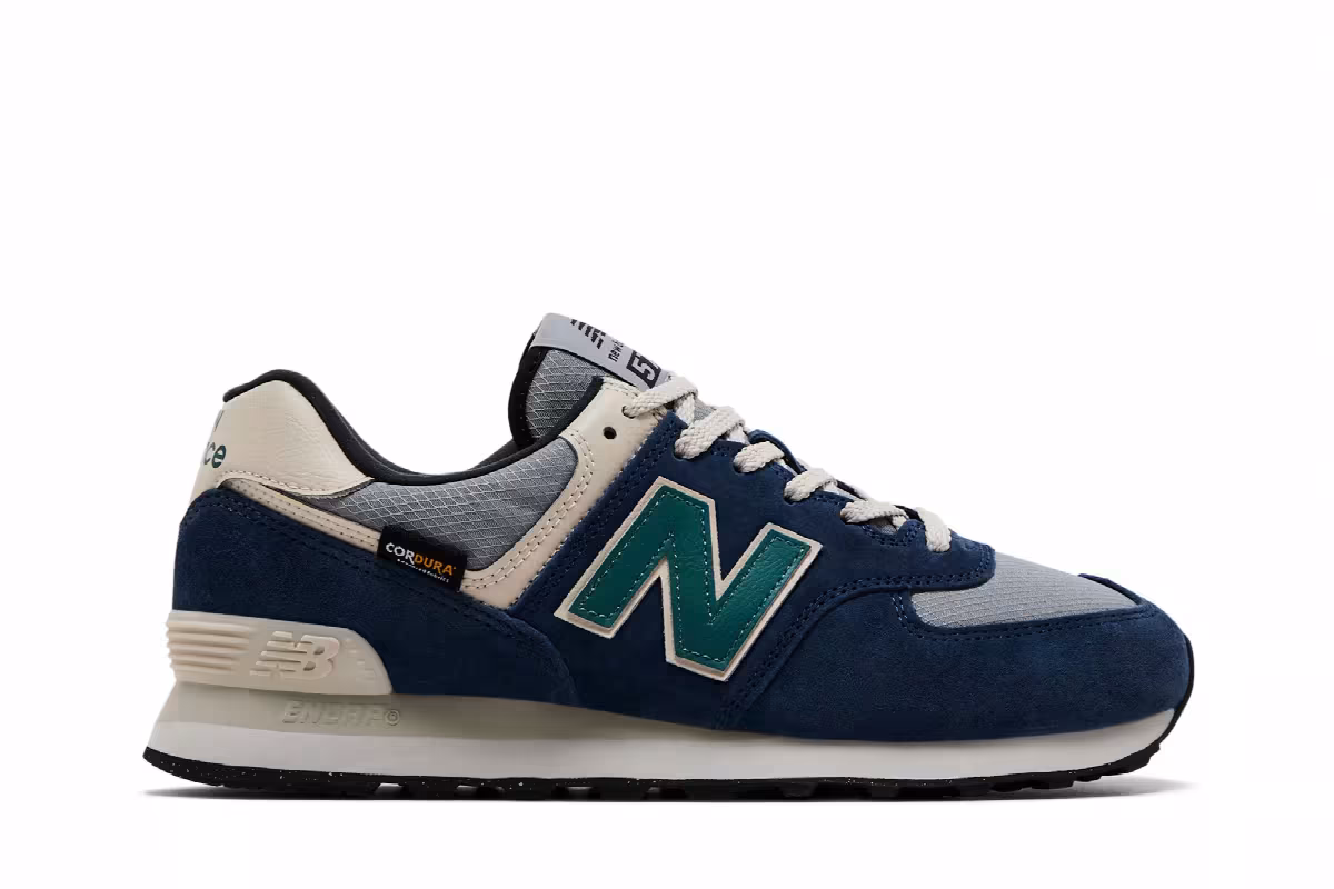 New Balance 574 Cordura Pack - Navy New Spruce, view 2