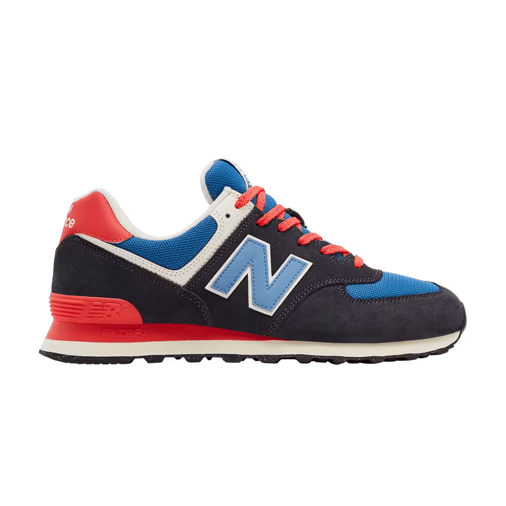 New Balance 574 Phantom Blue Blast Red