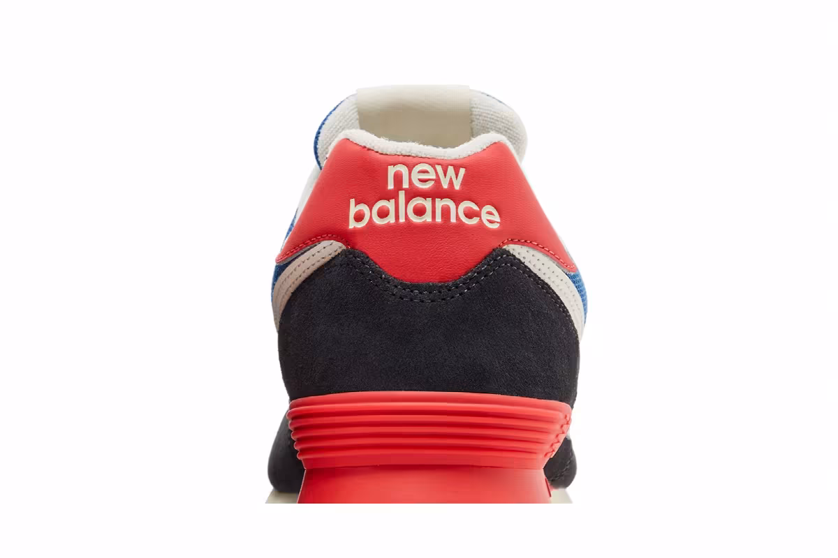 New Balance 574 Phantom Blue Blast Red, view 8
