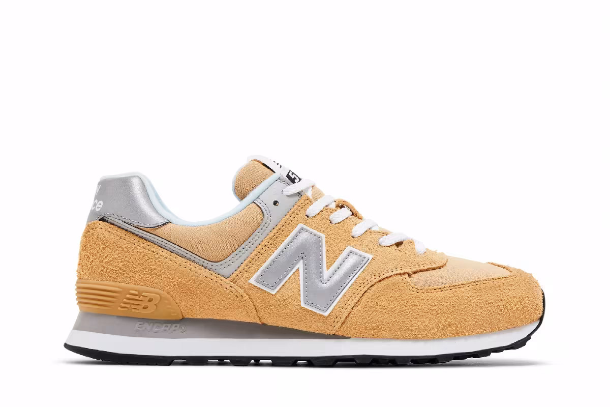 New Balance 574 Mustard, view 2