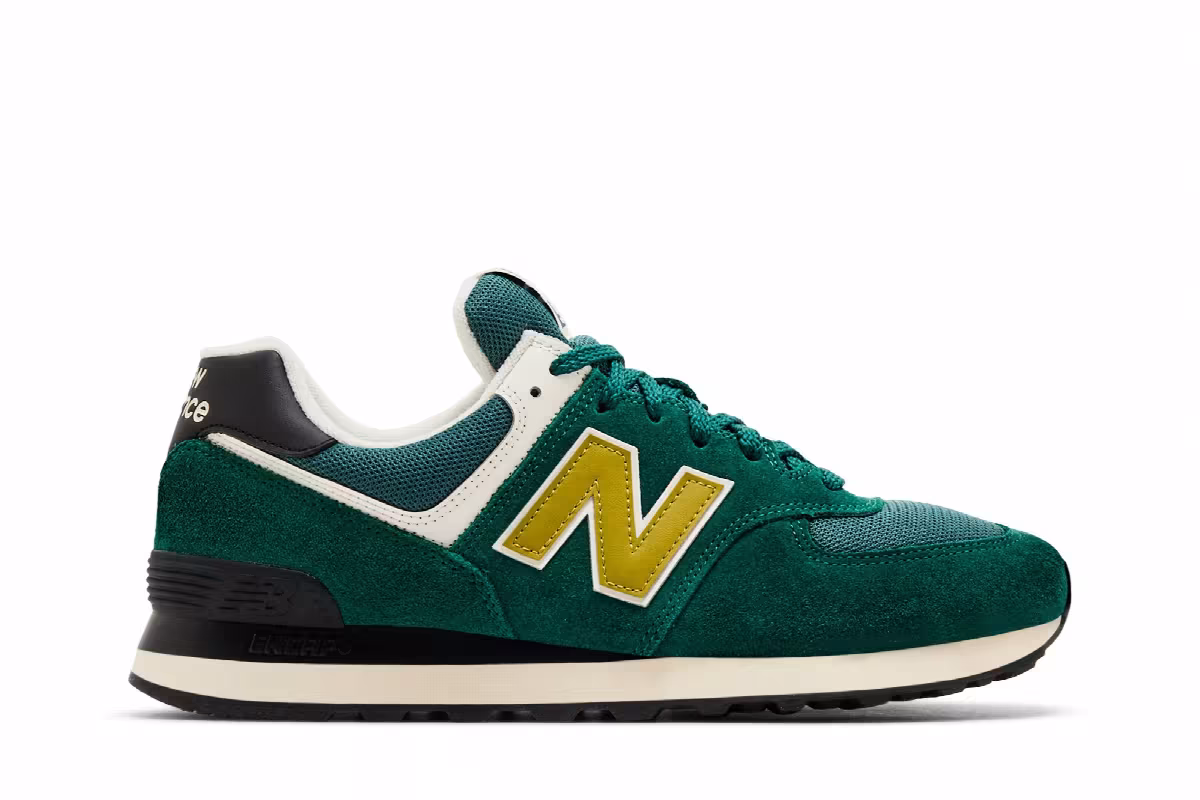 New Balance 574 Marsh Green New Spruce, view 2